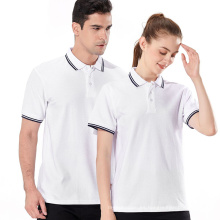 Ropa de trabajo de polo de solapa de gradiente masculino